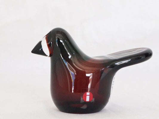 イッタラ iittala Birds by Toikka シエッポ Sieppo ブラウンｘクリア 74/1000 SCOPE 2015 オイバ・トイッカ イッタラバード 箱付 ◇