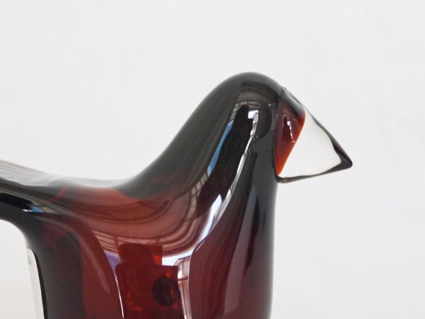 イッタラ iittala Birds by Toikka シエッポ Sieppo ブラウンｘクリア 74/1000 SCOPE 2015 オイバ・トイッカ イッタラバード 箱付 ◇