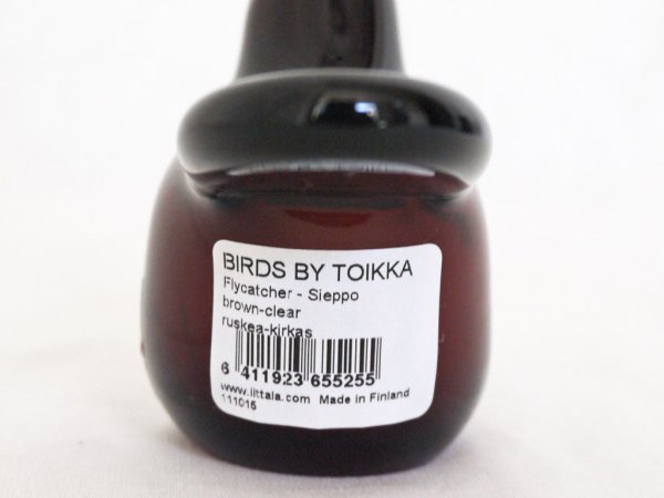 イッタラ iittala Birds by Toikka シエッポ Sieppo ブラウンｘクリア 74/1000 SCOPE 2015 オイバ・トイッカ イッタラバード 箱付 ◇