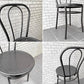 カサブランカ CASABLANCA ビストロチェア Bistro ダイニングチェア ウッド × スチール インタルシア トーネット A ■