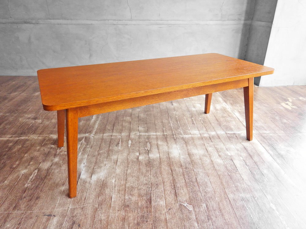 パシフィックファニチャーサービス PACIFIC FURNITURE SERVICE P.F.S. DH TEA TABLE ティーテーブル S ダークブラウン オーク材 定価:47,300円 ♪