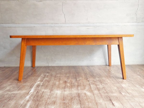 パシフィックファニチャーサービス PACIFIC FURNITURE SERVICE P.F.S. DH TEA TABLE ティーテーブル S ダークブラウン オーク材 定価:47,300円 ♪