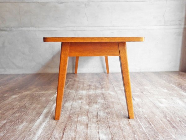 パシフィックファニチャーサービス PACIFIC FURNITURE SERVICE P.F.S. DH TEA TABLE ティーテーブル S ダークブラウン オーク材 定価:47,300円 ♪