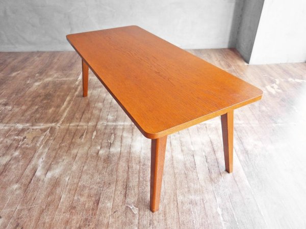 パシフィックファニチャーサービス PACIFIC FURNITURE SERVICE P.F.S. DH TEA TABLE ティーテーブル S ダークブラウン オーク材 定価:47,300円 ♪