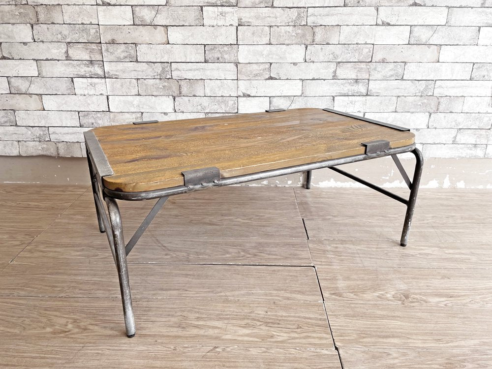 ジャーナルスタンダードファニチャー j.s.F オレンジ ORANGE FOLDING COFFEE TABLE コーヒーテーブル W90cm 折りたたみ 廃番 定価￥61,600- ●