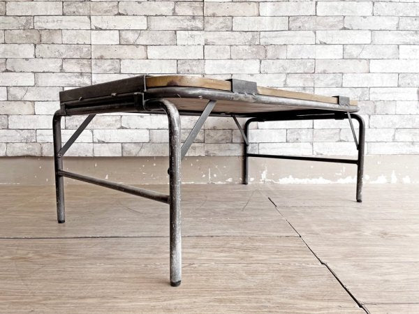 ジャーナルスタンダードファニチャー j.s.F オレンジ ORANGE FOLDING COFFEE TABLE コーヒーテーブル W90cm 折りたたみ 廃番 定価￥61,600- ●