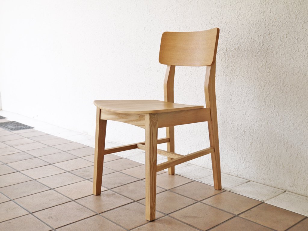 フランフラン Franc franc コムンチェア ウッド COMUN CHAIR WOOD アッシュ材 ダイニングチェア ナチュラル  A ◇