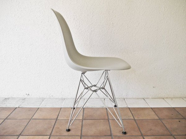 ヴィトラ vitra. サイドシェル チェア ダイニングチェア エッフェルベース ポリプロピレン グレー C&R イームズ ミッドセンチュリー ◇