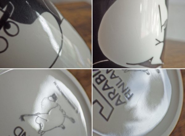 アラビア ARABIA ムーミン Moomin マグカップ ムーミンパパ Moominpappa in his thoughts ブラック 廃番 北欧食器 ♪