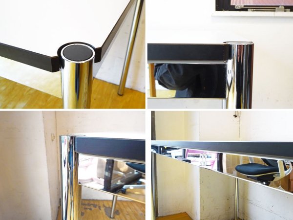 ハラーシステム USM Haller ハラーテーブル カンファレンス ワーキングテーブル ダイニングテーブル 高さ調整機能 アジャスター付 ホワイト ★