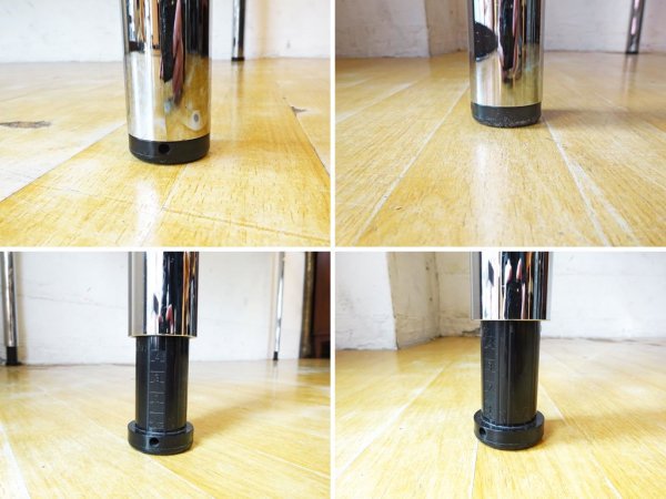 ハラーシステム USM Haller ハラーテーブル カンファレンス ワーキングテーブル ダイニングテーブル 高さ調整機能 アジャスター付 ホワイト ★