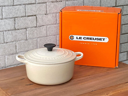 ルクルーゼ LE CREUSET ココット ロンド トラディション デューン アーモンド 18cm 両手鍋 鋳物  ■