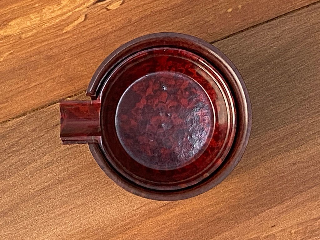 UKアンティーク UK Antique ベークライト製 BAKELITE ASHTRAY スタッキング アシュトレイ 灰皿 5P A Stadium PRODUCT社 ■