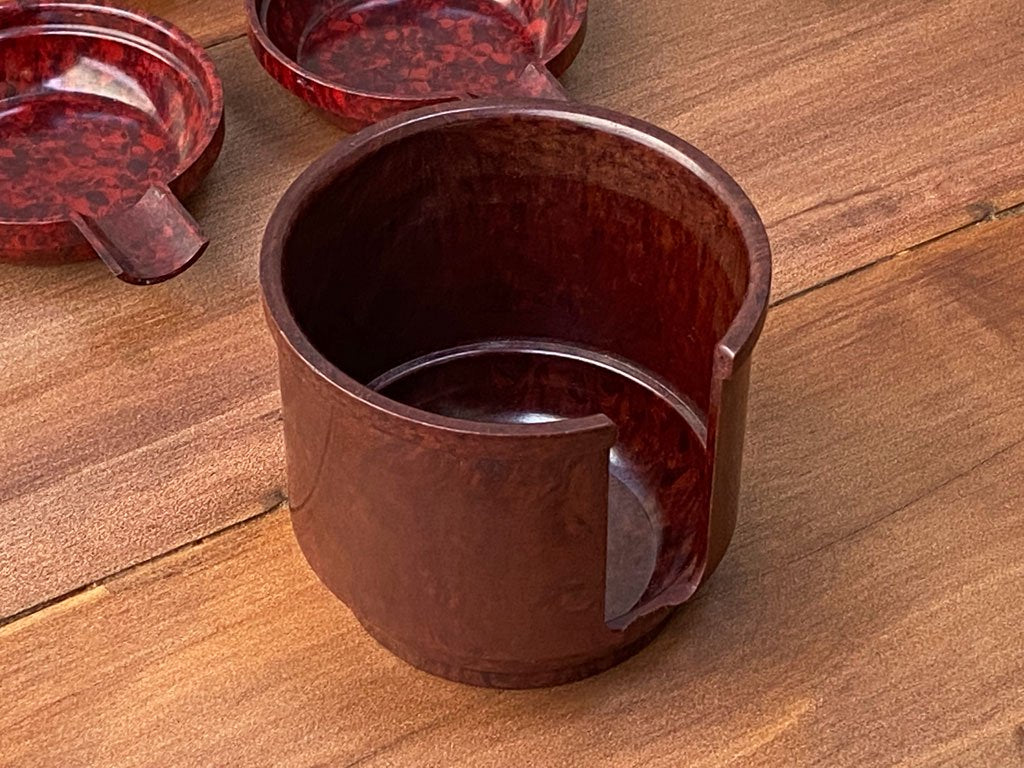 UKアンティーク UK Antique ベークライト製 BAKELITE ASHTRAY スタッキング アシュトレイ 灰皿 5P A Stadium PRODUCT社 ■