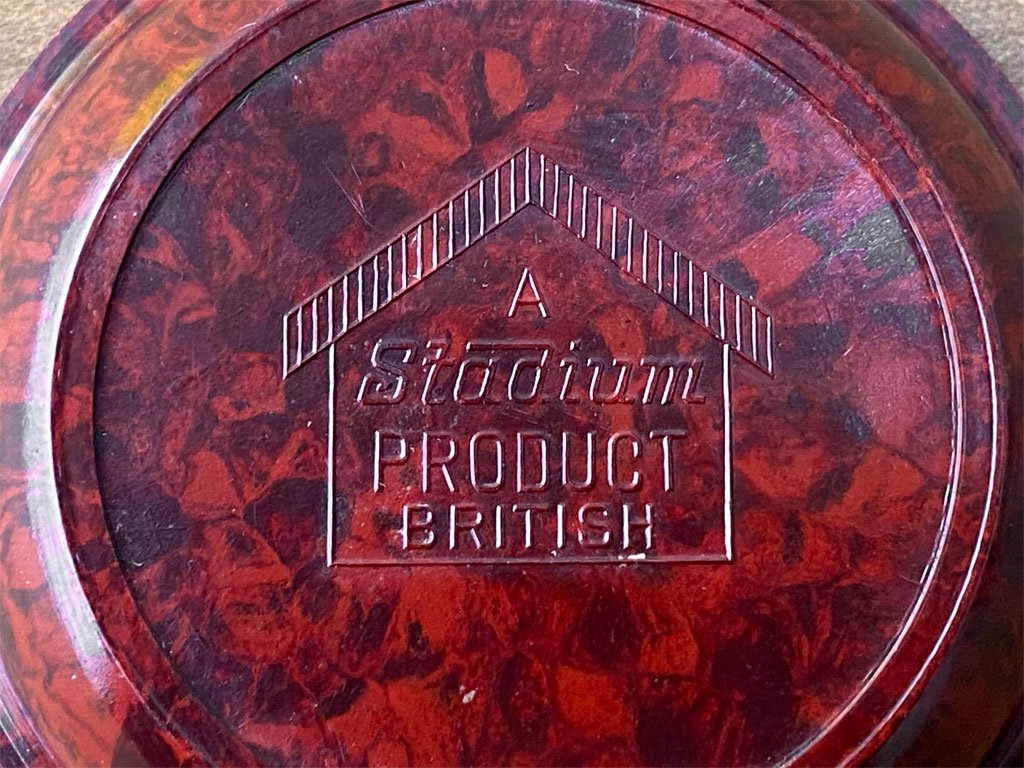 UKアンティーク UK Antique ベークライト製 BAKELITE ASHTRAY スタッキング アシュトレイ 灰皿 5P A Stadium PRODUCT社 ■