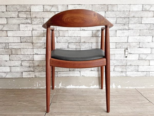 ヨハネスハンセン JOHANNES HANSEN ザ・チェア The Chair JH503 チーク材 レザーシート 新品張替済 ハンス・J・ウェグナー 刻印&シール有 ビンテージ 北欧家具 希少 ●