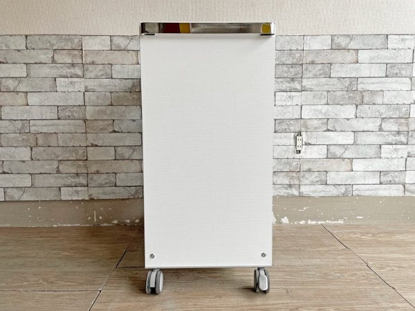 ペッツァーニ Pezzani コンビ COMBI キッチンサービスワゴン ホワイト ガラス天板 イタリア モダンデザイン  ●