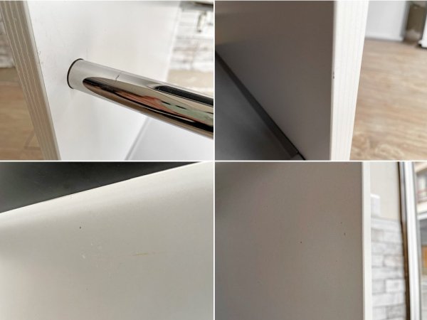 ペッツァーニ Pezzani コンビ COMBI キッチンサービスワゴン ホワイト ガラス天板 イタリア モダンデザイン  ●