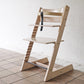 ストッケ STOKKE トリップトラップ TRIPP TRAPP ベビーチェア キッズチェア ホワイトウォッシュ S/N4～ 木製カード 革ベルト ノルウェー 北欧家具 ◇