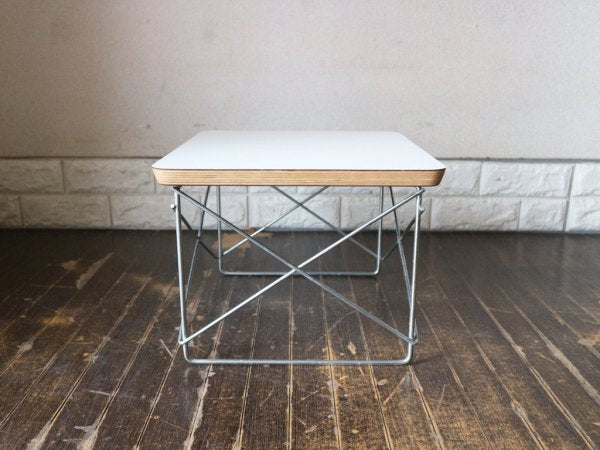 ハーマンミラー Herman Miller LTRT イームズ ワイヤーベース ローテーブル Eames Wire Base Low Table ホワイト ミッドセンチュリー ◎