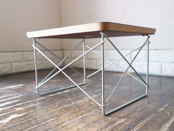 ハーマンミラー Herman Miller LTRT イームズ ワイヤーベース ローテーブル Eames Wire Base Low Table ホワイト ミッドセンチュリー ◎