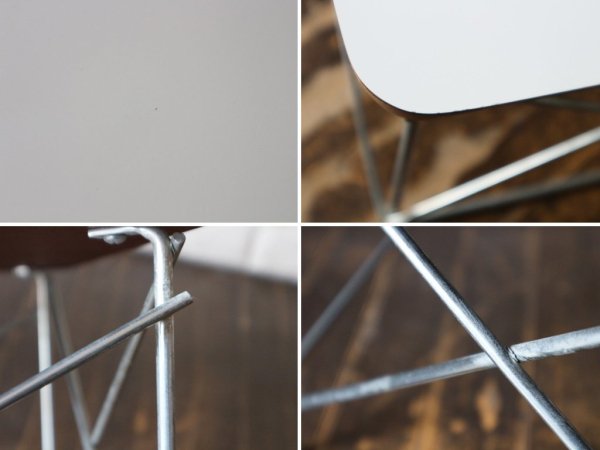 ハーマンミラー Herman Miller LTRT イームズ ワイヤーベース ローテーブル Eames Wire Base Low Table ホワイト ミッドセンチュリー ◎