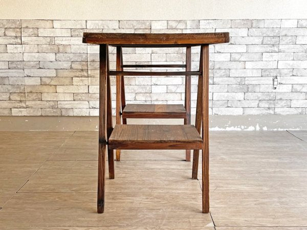 ビンテージスタイル Vintage Style フォールディングテーブル アトリエテーブル ワークテーブル 折りたたみ 馬脚 作業台 店舗什器 ●