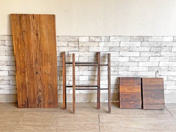 ビンテージスタイル Vintage Style フォールディングテーブル アトリエテーブル ワークテーブル 折りたたみ 馬脚 作業台 店舗什器 ●