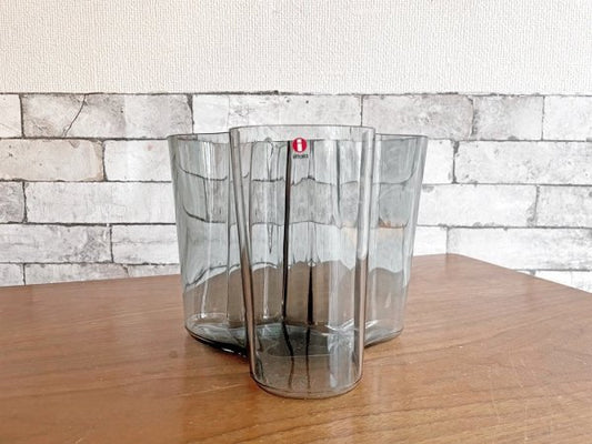 イッタラ iittala アルヴァ・アアルト コレクション Alvar Aalto Collection ベース 160mm グレー Harmaa-Grey 箱付 フィンランド 北欧雑貨 ●