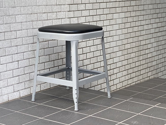 リオン LYON ファクトリースツール FACTORY STOOL グレー Sサイズ クッションシート インダストリアル ガレージ P.F.S取扱 ■