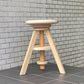 広松木工 Hiromatsu スピン スツール spin stool ラバーウッド 回転昇降式 大川家具 ■