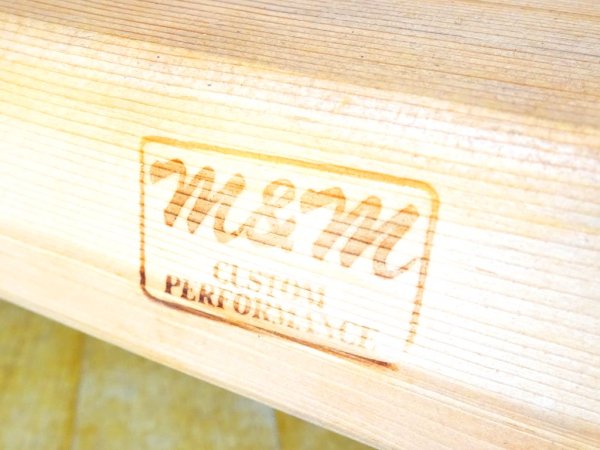 エムアンドエム ファニチャー M&M furniture 棚付きペイントベンチ(1300) ナチュラル Custom Performance Logo ★