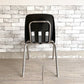 バルコ VIRCO チェア 9000 Chair スタッキングチェア ブラック プラスチックシート × スチール脚 米国家具 ミッドセンチュリーデザイン 定価￥14,300- ●
