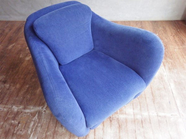 イデー IDEE ミニミラーアームチェア MINI MILLER ARM CHAIR 一人掛けソファ パーソナルチェア シングルソファ ファブリック ネイビー♪