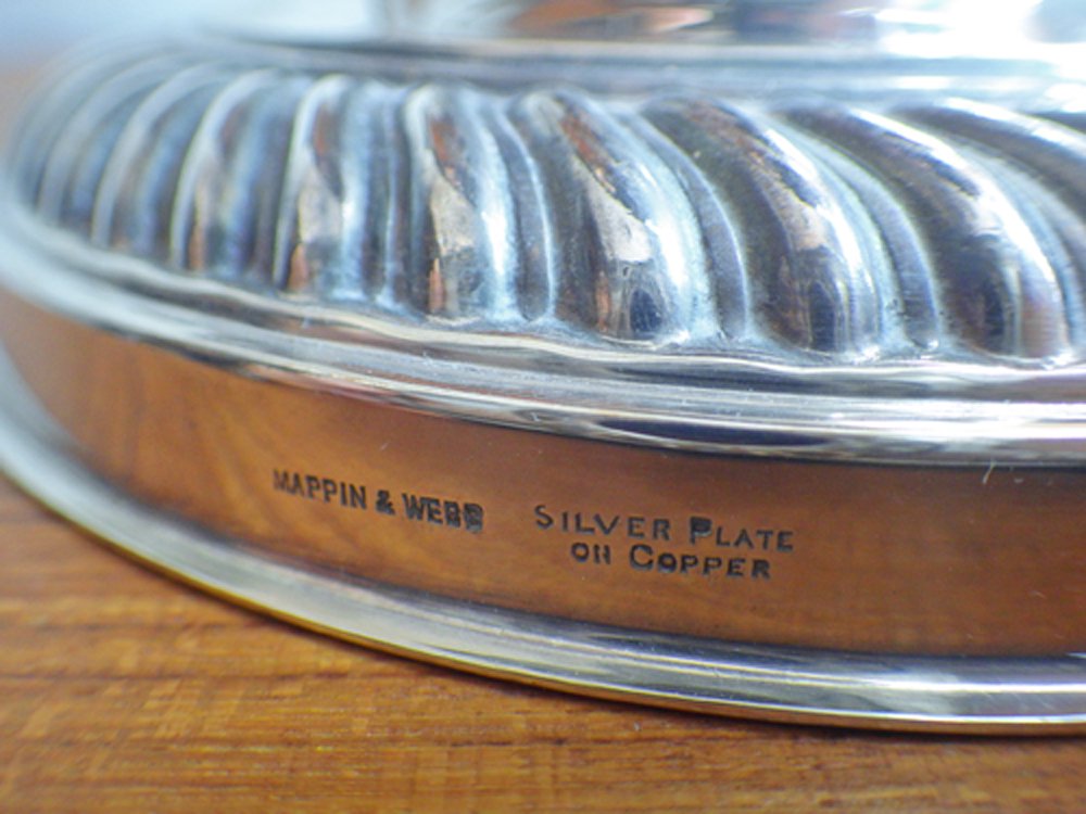 マッピンアンドウェッブ Mappin & Webb ワインクーラー ボトルクーラー シルバープレート 銅製 英国 アンティーク ♪