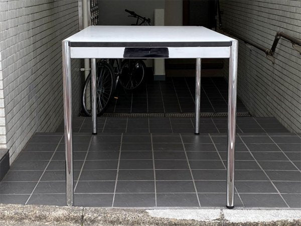 USMハラー USM Haller モジュラーファニチャー Modular Furniture ハラーテーブル ワークデスク W150cm ホワイトラミネート天板 C ■