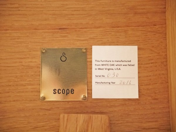 スコープ scope オリジナルプロダクト 4040 テーブル オーク無垢材 ダイニングテーブル W120cm ◇