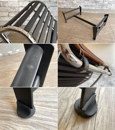 カッシーナ Cassina LC4 シェーズロング 長椅子 ハラコレザー 毛皮 ル・コルビュジエ Le Corbusier ニューヨーク近代美術館コレクション 定価￥924,000- 現状品 ●