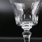 バカラ Baccarat パルメ ワイングラス カットグラス エッチング 鳥紋様 クリスタルガラス フランス 定価￥33,000- チップあり ◎