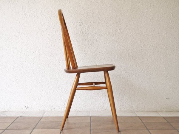 アーコール Ercol ビンテージ フープバック ダイニングチェア エルム材 英国家具 UKビンテージ ◇