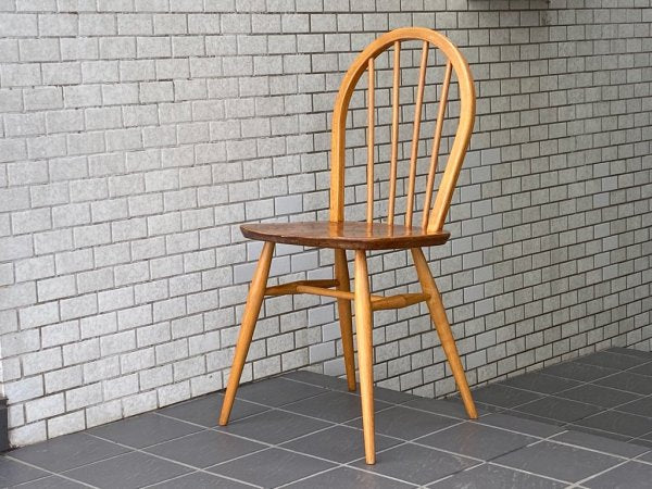 アーコール Ercol ビンテージ フープバック ダイニングチェア エルム材 英国家具 UKビンテージ ■