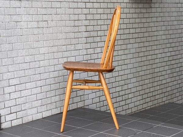 アーコール Ercol ビンテージ フープバック ダイニングチェア エルム材 英国家具 UKビンテージ ■