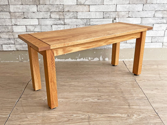 モモナチュラル MOMO natural ユニットベンチ UNIT BENCH オーク材 OAK W100 定価￥44,000- ●