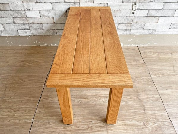 モモナチュラル MOMO natural ユニットベンチ UNIT BENCH オーク材 OAK W100 定価￥44,000- ●