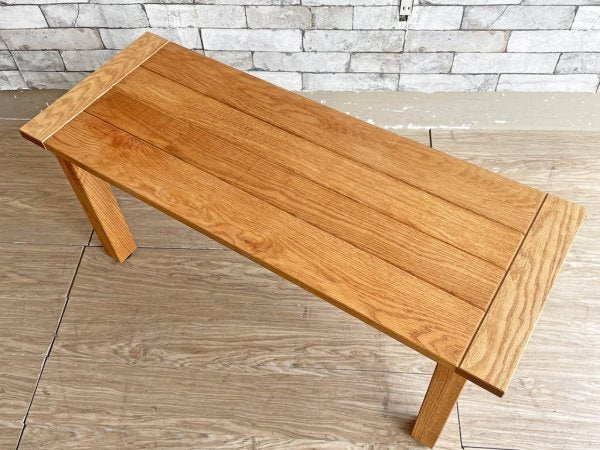 モモナチュラル MOMO natural ユニットベンチ UNIT BENCH オーク材 OAK W100 定価￥44,000- ●