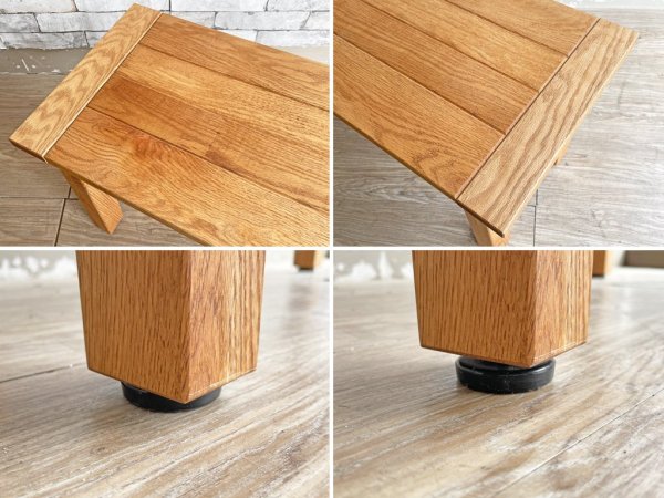 モモナチュラル MOMO natural ユニットベンチ UNIT BENCH オーク材 OAK W100 定価￥44,000- ●