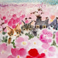 渡辺あきお Akio Watanabe 心地よい花色 子猫 版画 ジクレープリント 147/175 サイン入り 額装品 画家 絵本作家 ●