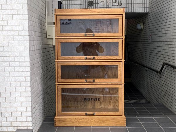 ジャーナルスタンダードファニチャー journal standard Furniture ボンド スライドキャビネット BOND SLIDE CABINET ブックケース オーク材 4段 ■