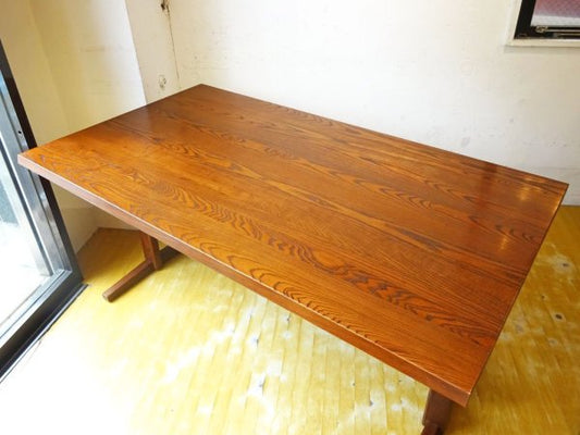 エーフラット a.flat モク ダイニングテーブル 1500 MOKU Dining table 1500 収納棚付 アッシュ材 アジアンモダンデザイン 定価11.7万 ★