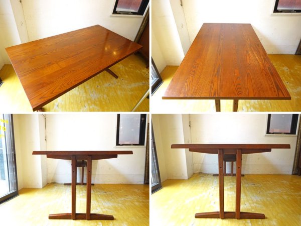 エーフラット a.flat モク ダイニングテーブル 1500 MOKU Dining table 1500 収納棚付 アッシュ材 アジアンモダンデザイン 定価11.7万 ★